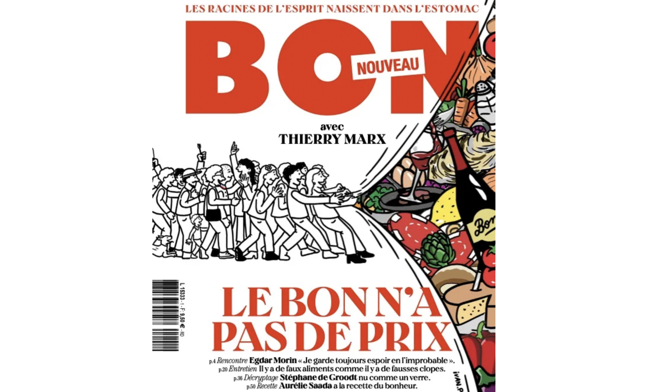 Le magazine "Bon", trimestriel lancé en kiosque par Thierry Marx et Romain Jubert. (BON)