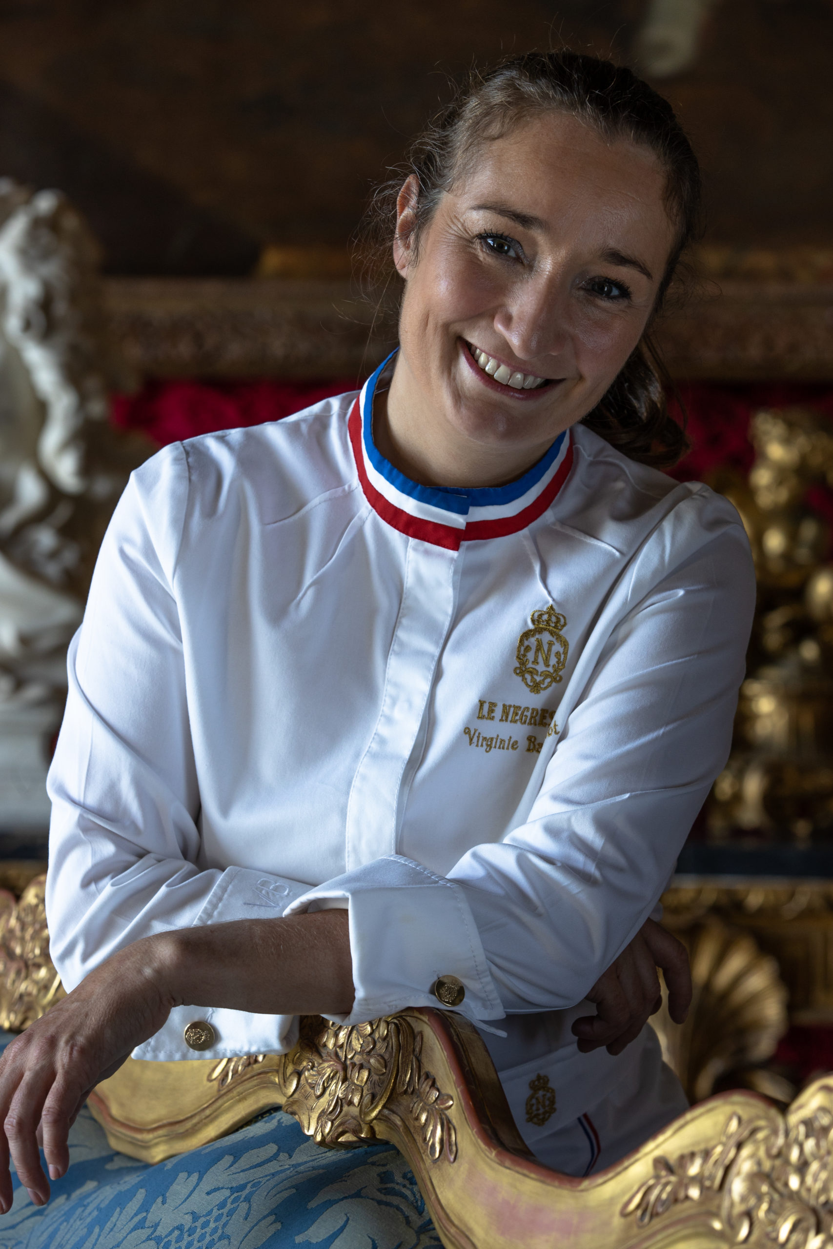 Virginie Basselot, une des deux seules cheffes "Meilleure Ouvrière de France", à la tête des cuisines du "Negresco", à Nice, où elle est étoilée pour le restaurant Chantecler. (NEGRESCO)