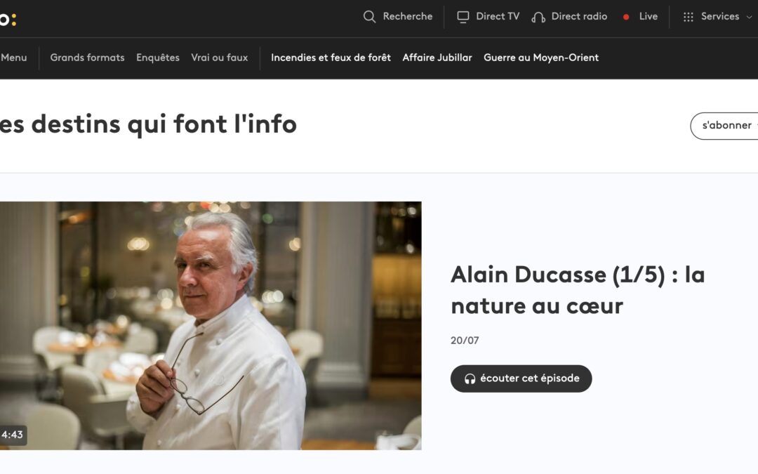 Alain Ducasse raconté en 5 épisodes